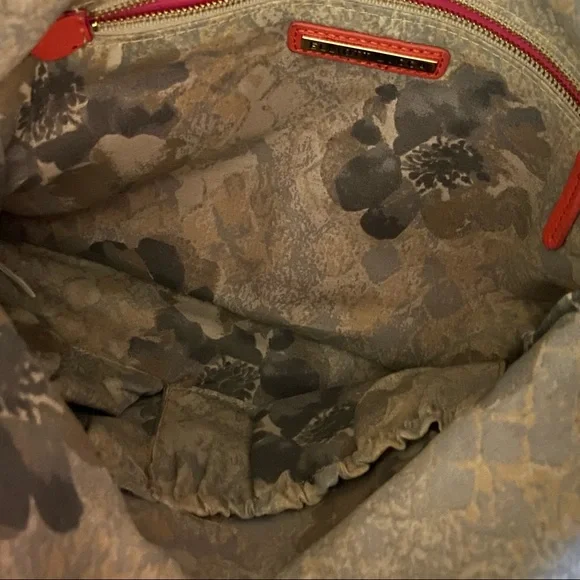 Elliott Lucca coral salmon orange colour woman Boho hand bag. Used. - Picture 7 of 14